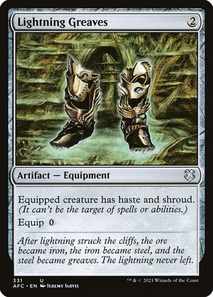 Lightning Greaves (331) [Forgotten Realms Commander]