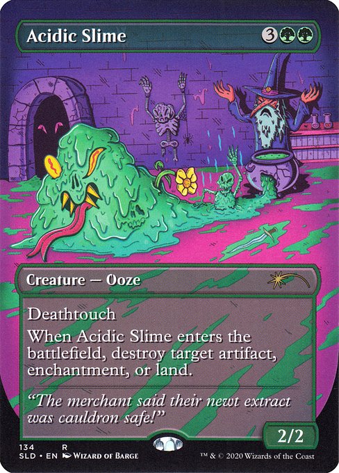 Acidic Slime (134) [Secret Lair Drop] [Borderless]