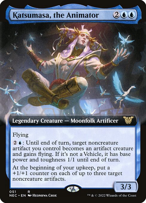 Katsumasa, the Animator (51) [Neon Dynasty Commander] [Extended Art]