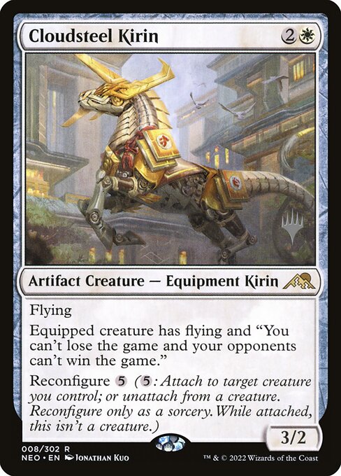Cloudsteel Kirin (8p) [Kamigawa: Neon Dynasty Promos]