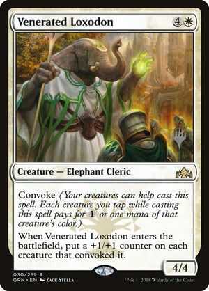 Venerated Loxodon (30p) [Guilds of Ravnica Promos]