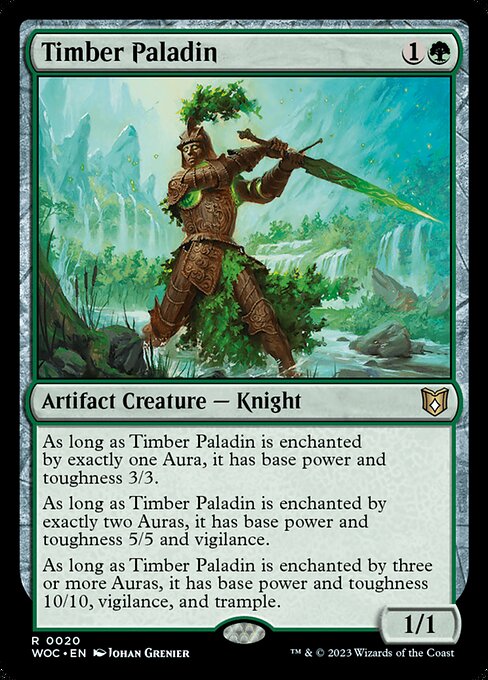 Timber Paladin (20) [Wilds of Eldraine Commander]