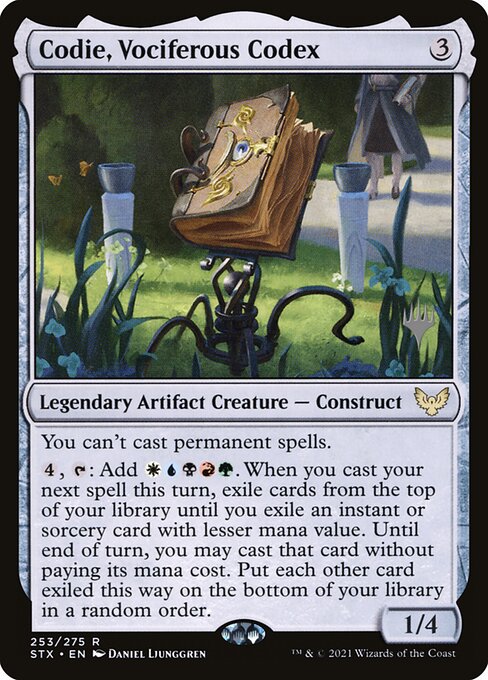 Codie, Vociferous Codex (253p) [Strixhaven: School of Mages Promos]
