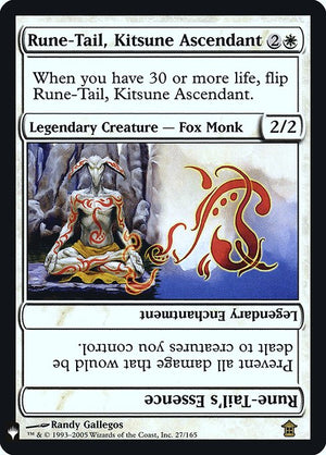 Rune-Tail, Kitsune Ascendant // Rune-Tail's Essence (SOK-27) [The List]