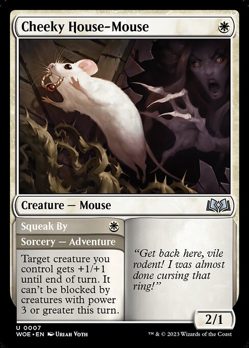 Cheeky House-Mouse // Squeak By (7) [Wilds of Eldraine]