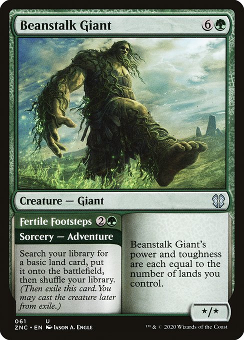 Beanstalk Giant // Fertile Footsteps (61) [Zendikar Rising Commander]