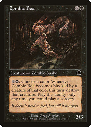 Zombie Boa (54) [Apocalypse]