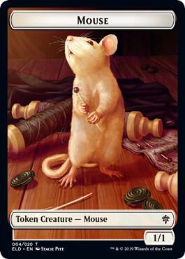 Mouse // Food (018) Double-Sided Token (4 // 18) [Throne of Eldraine]