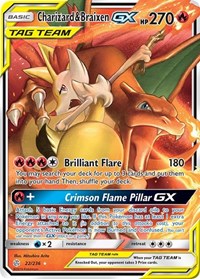Charizard & Braixen GX (22/236) [SM Cosmic Eclipse]