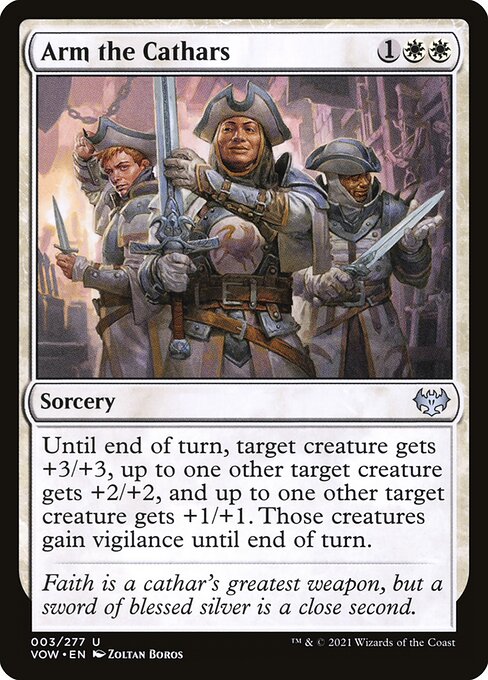 Arm the Cathars (3) [Innistrad: Crimson Vow]