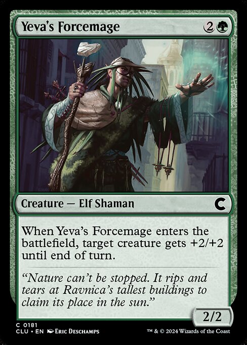 Yeva's Forcemage (181) [Ravnica: Clue Edition]