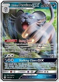 Alolan Persian GX (129/236) [SM Cosmic Eclipse]