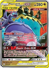 Naganadel & Guzzlord GX (158/236) [SM Cosmic Eclipse]