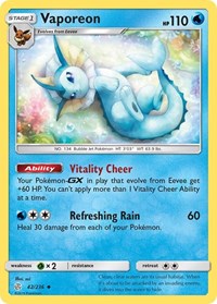 Vaporeon (42/236) [SM Cosmic Eclipse]