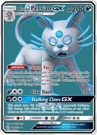 Alolan Persian GX (Full Art) (219/236) [SM Cosmic Eclipse]