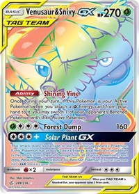 Venusaur & Snivy GX (Secret) (249/236) [SM Cosmic Eclipse]
