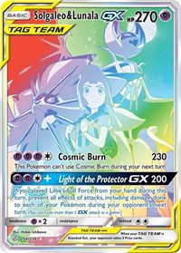 Solgaleo & Lunala GX (Secret) (254/236) [SM Cosmic Eclipse]