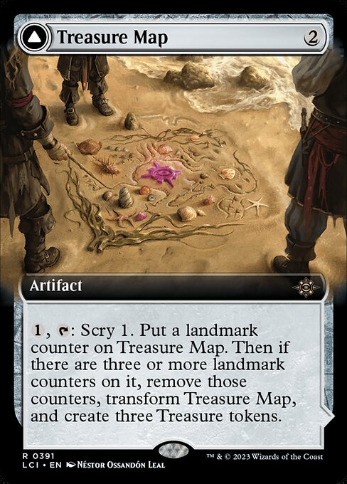 Treasure Map // Treasure Cove (391) [The Lost Caverns of Ixalan] [Extended Art]