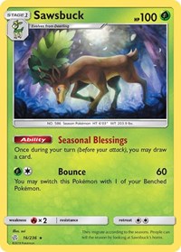 Sawsbuck (16/236) [SM Cosmic Eclipse]