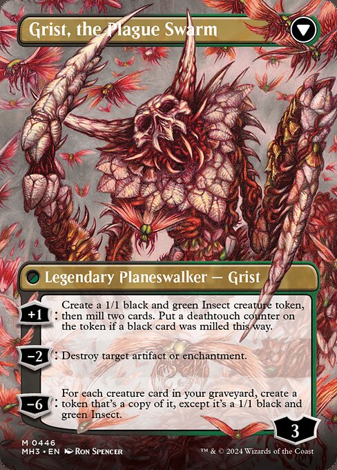 Grist, Voracious Larva // Grist, the Plague Swarm (446) [Modern Horizons 3]