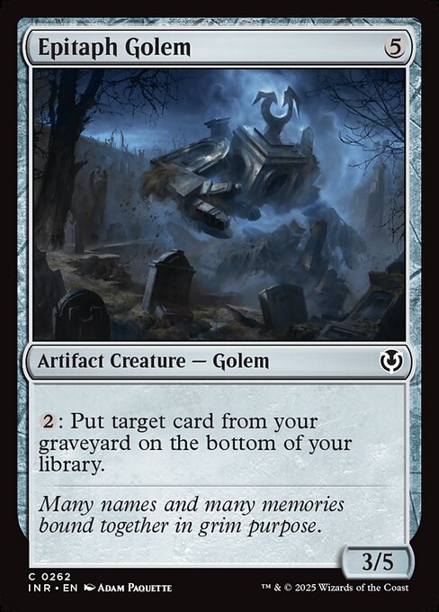 Epitaph Golem (262) [Innistrad Remastered]