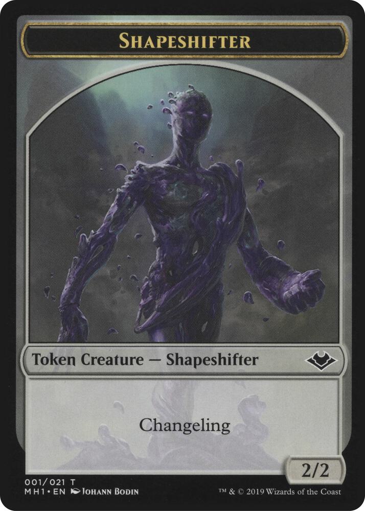 Shapeshifter // Emblem - Serra the Benevolent Double-Sided Token (1 // 20) [Modern Horizons]
