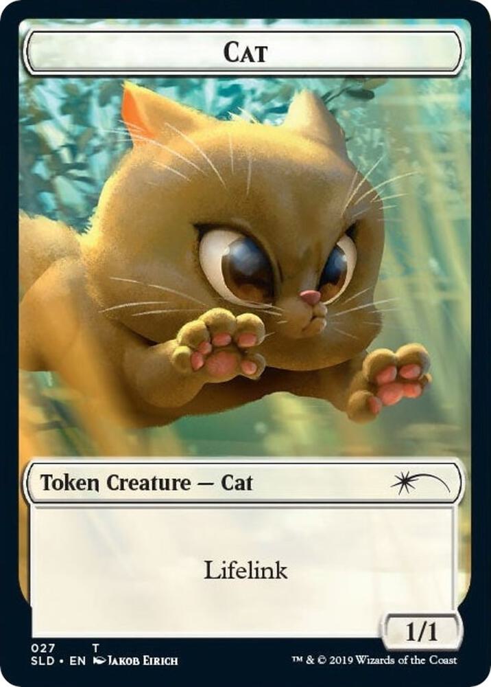 Cat (027) // Cat (028) Double-sided Token [Secret Lair Drop]