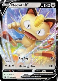 Meowth V - SWSH004 (SWSH004) [SWSH Sword and Shield Promo Cards]
