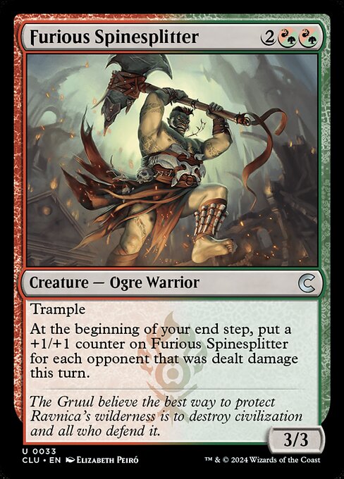 Furious Spinesplitter (33) [Ravnica: Clue Edition]
