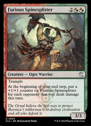 Furious Spinesplitter (33) [Ravnica: Clue Edition]