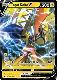 Tapu Koko V (072/202) [SWSH01 Sword and Shield Base Set]