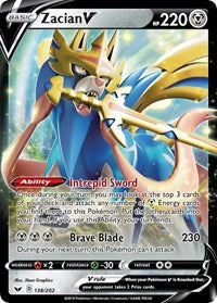 Zacian V (138/202) [SWSH01 Sword and Shield Base Set]