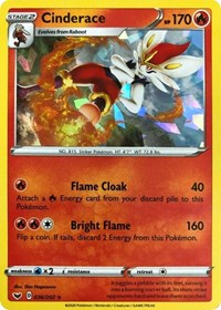 Cinderace - 036/202 (Cracked Ice Holo) (036/202) [Deck Exclusives]