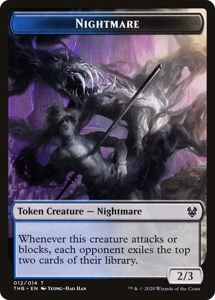 Nightmare Token (12) [Theros Beyond Death]