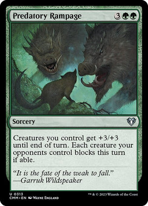 Predatory Rampage (313) [Commander Masters]