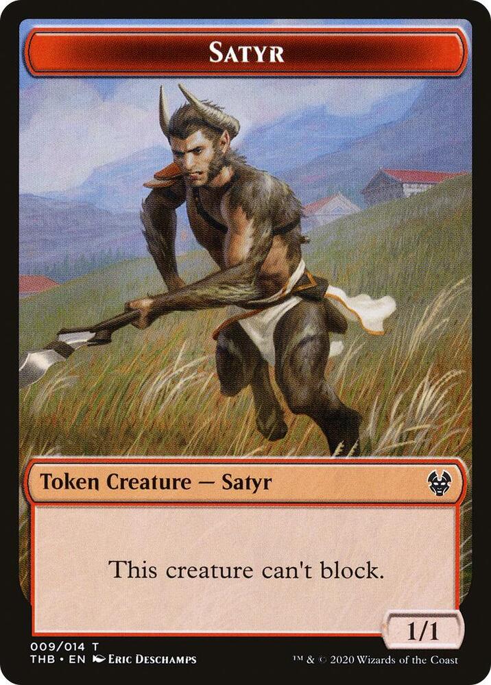 Satyr // Wolf Double-Sided Token (9 // 11) [Theros Beyond Death]
