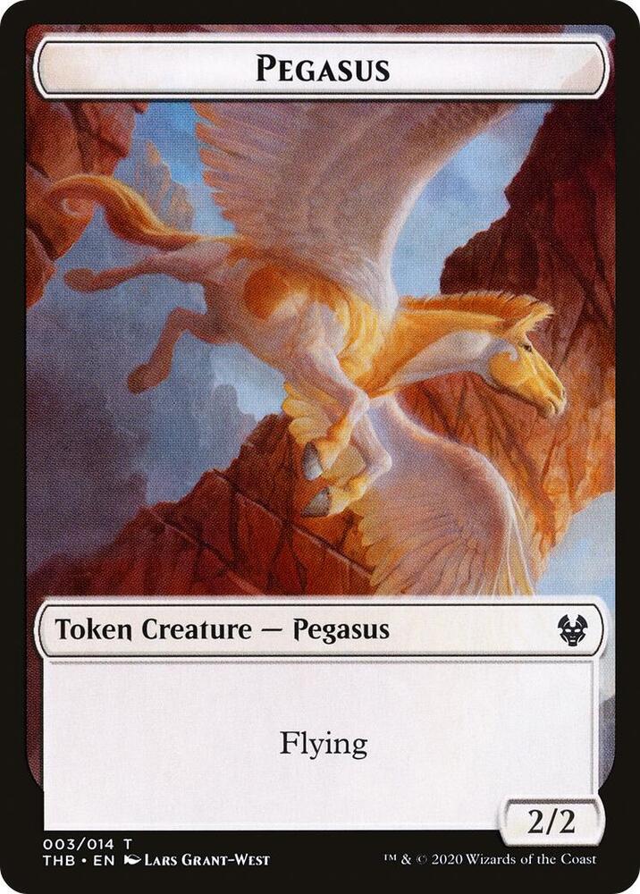 Pegasus // Satyr Double-Sided Token (3 // 9) [Theros Beyond Death]