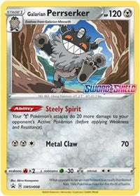 Galarian Perrserker - SWSH008 (Prerelease) (SWSH008) [SWSH Sword and Shield Promo Cards]