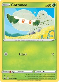 Cottonee (005/202) [SWSH01 Sword and Shield Base Set]