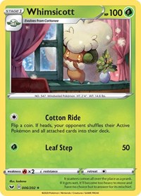 Whimsicott (006/202) [SWSH01 Sword and Shield Base Set]