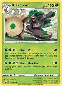 Rillaboom (015) (015/202) [SWSH01 Sword and Shield Base Set]