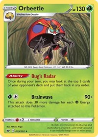 Orbeetle (019/202) [SWSH01 Sword and Shield Base Set]