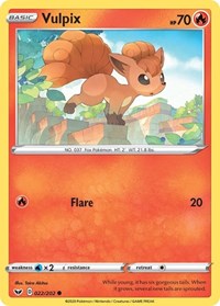Vulpix (022/202) [SWSH01 Sword and Shield Base Set]
