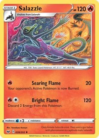 Salazzle (028/202) [SWSH01 Sword and Shield Base Set]