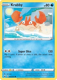 Krabby (043) (043/202) [SWSH01 Sword and Shield Base Set]