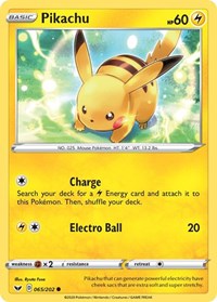 Pikachu (065/202) [SWSH01 Sword and Shield Base Set]