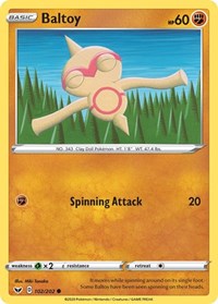 Baltoy (102) (102/202) [SWSH01 Sword and Shield Base Set]