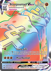 Stonjourner VMAX (Secret) (205/202) [SWSH01 Sword and Shield Base Set]