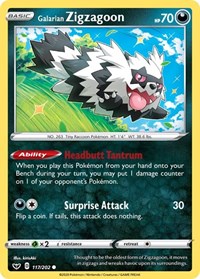 Galarian Zigzagoon (117/202) [SWSH01 Sword and Shield Base Set]