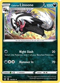 Galarian Linoone (118/202) [SWSH01 Sword and Shield Base Set]